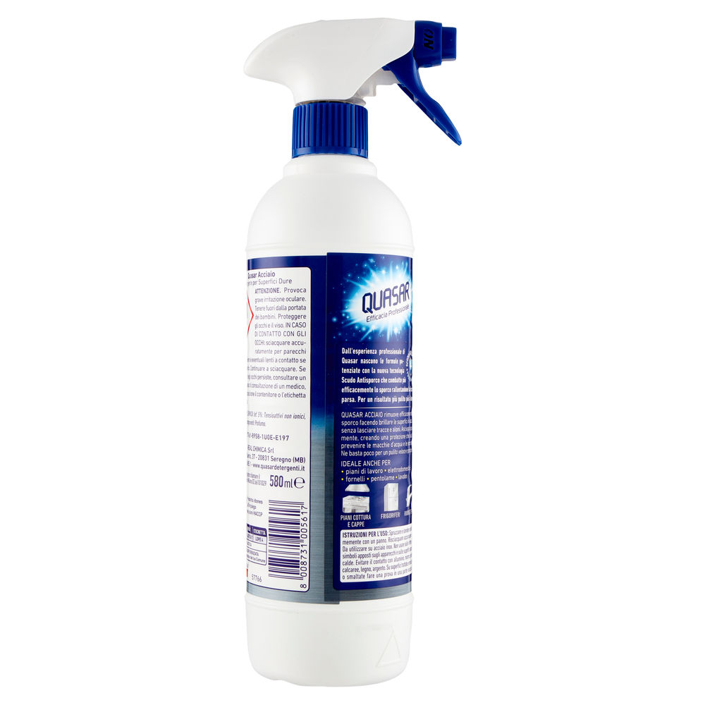 DETERGENTE ACCIAIO QUASAR SPRAY ML.580 - 1