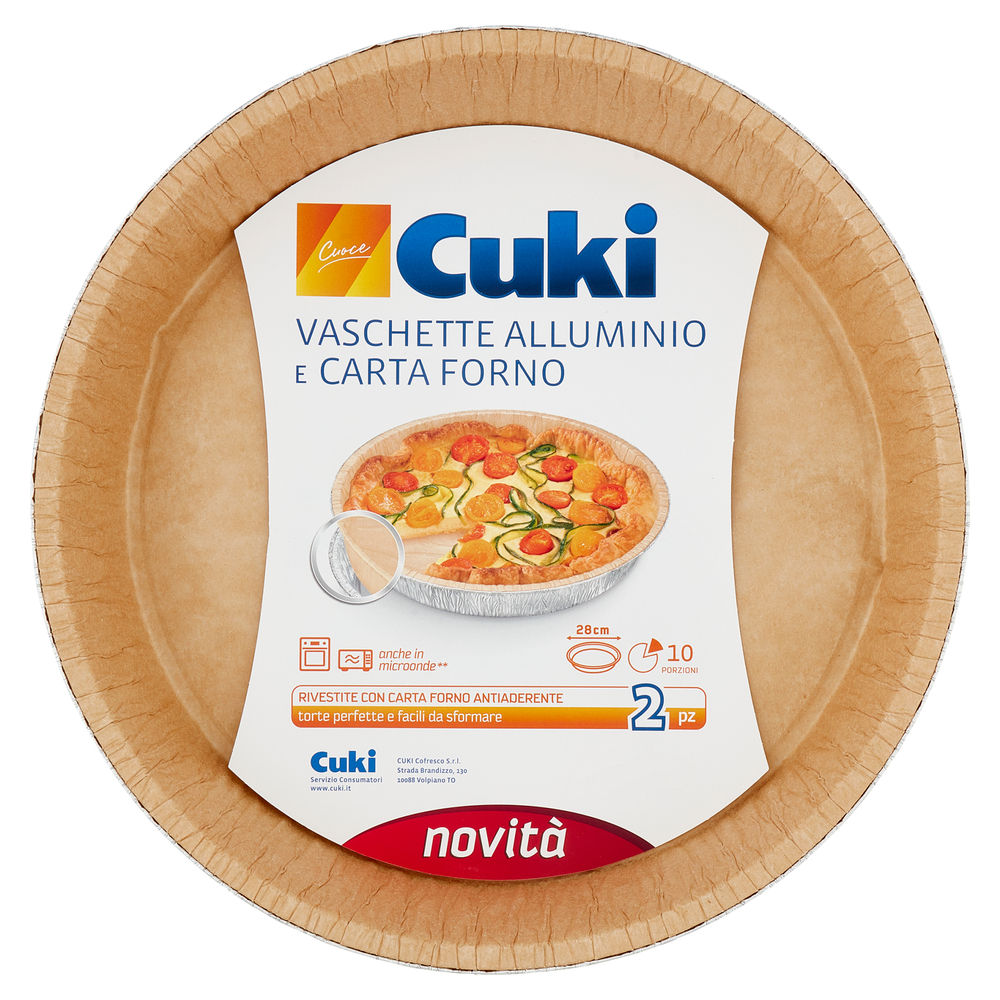 VASCHETTE CUKI 2 IN 1 - ALLUMINIO ACCOPPIATO CARTA FORNO - TCA 10 G PZ 2 - 0