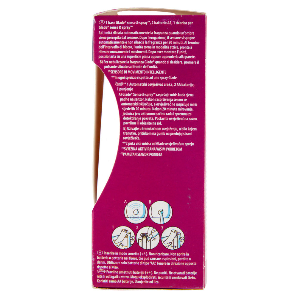 DEODORANTE AMBIENTE GLADE SENSE&SPRAY BASE+RICARICA RELAXING ZEN ML.18 PZ.1 - 6