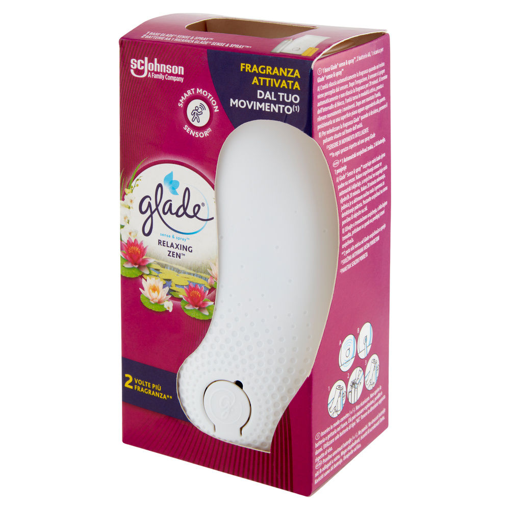 DEODORANTE AMBIENTE GLADE SENSE&SPRAY BASE+RICARICA RELAXING ZEN ML.18 PZ.1 - 3