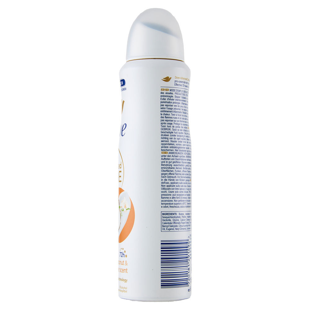 DEODORANTE DOVE SPRAY ADVANCED CARE COCCO ML 150 - 4