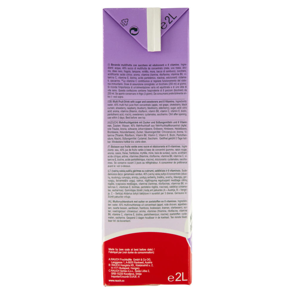 SUCCO DI FRUTTA BRAVO FRUTTI DI BOSCO BRICK L 2 - 2