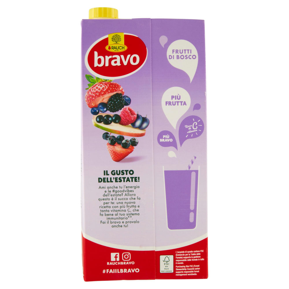 SUCCO DI FRUTTA BRAVO FRUTTI DI BOSCO BRICK L 2 - 1