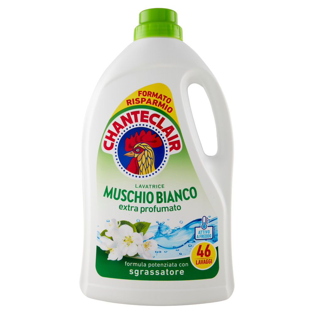 DETERSIVO LAVATRICE LIQUIDO CHANTECLAIR MUSCHIO BIANCO 46LAV L 2,07 - 3