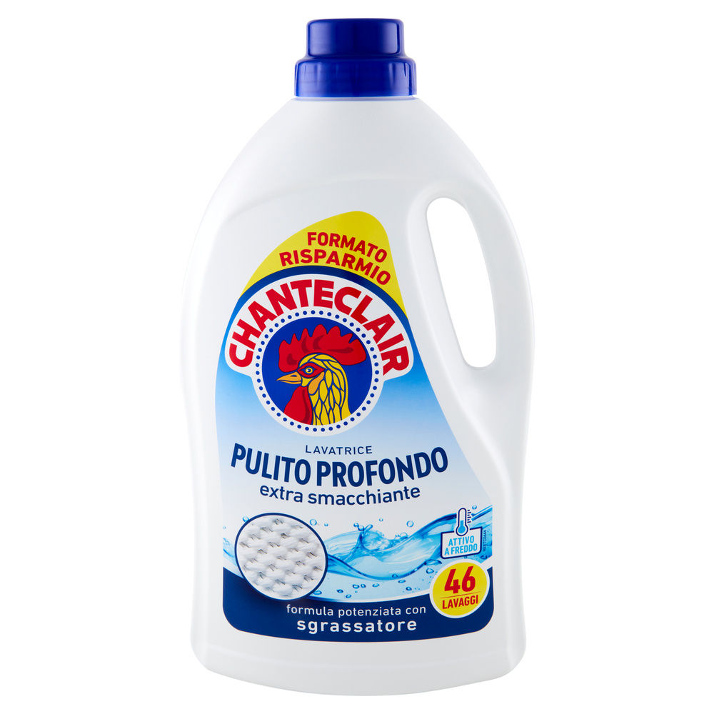 DETERSIVO LAVATRICE LIQUIDO CHANTECLAIR PULITO PROFONDO 46LAV L 2,07 - 2