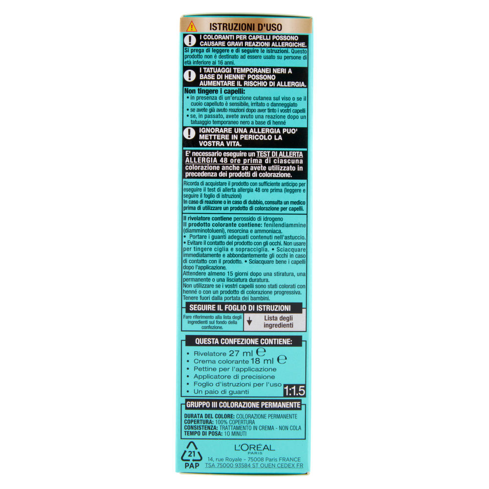 RITOCCO PERFETTO L'OREAL PERMANENTE CASTANO 5 ML 27 PZ.1 - 5