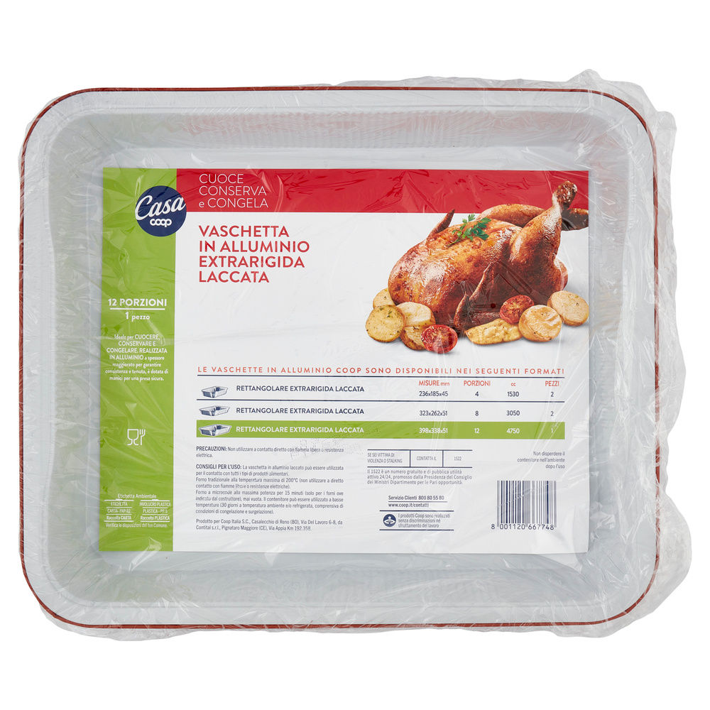 VASCHETTA LACCATA COOP CASA 12 PORZIONI PZ 1 - 3