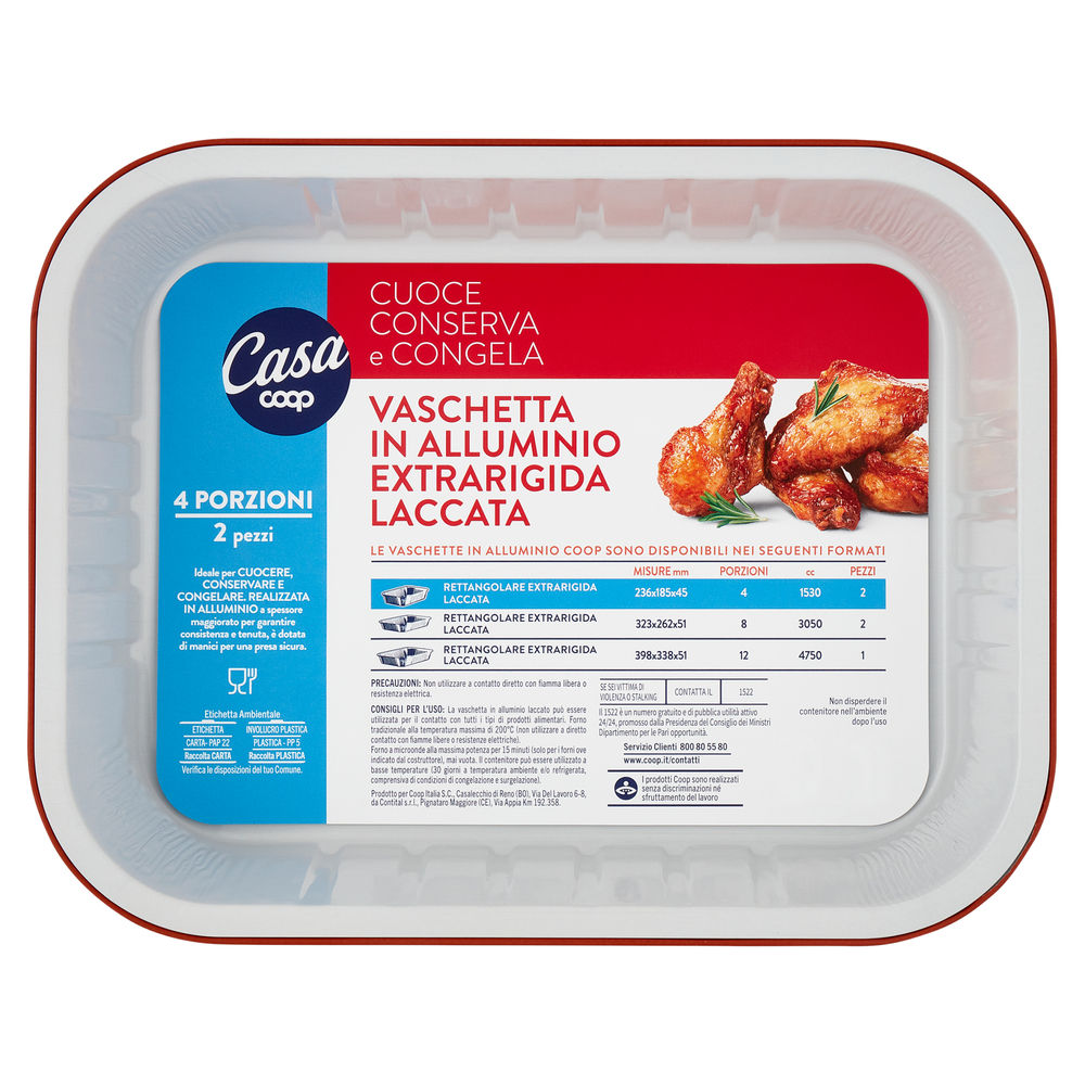 VASCHETTA LACCATA COOP CASA 4PORZIONI PZ 2 - 0