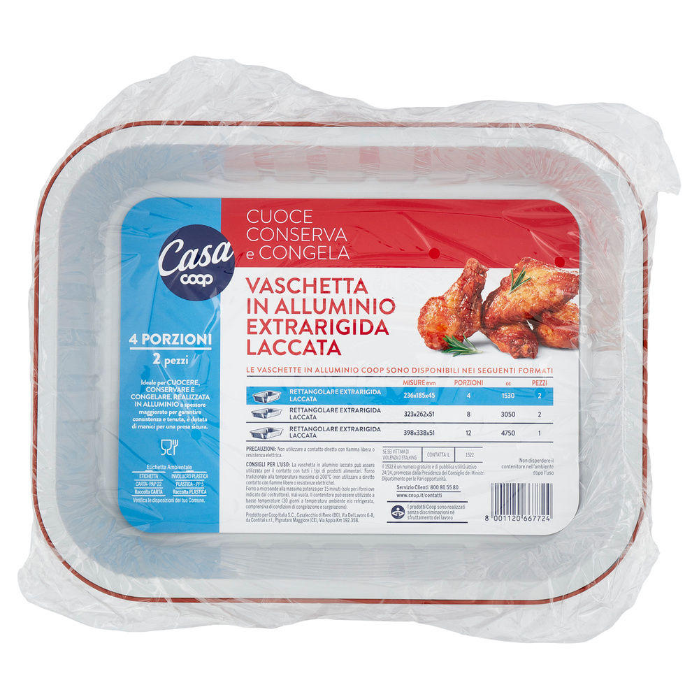 VASCHETTA LACCATA COOP CASA 4PORZIONI PZ 2 - 7