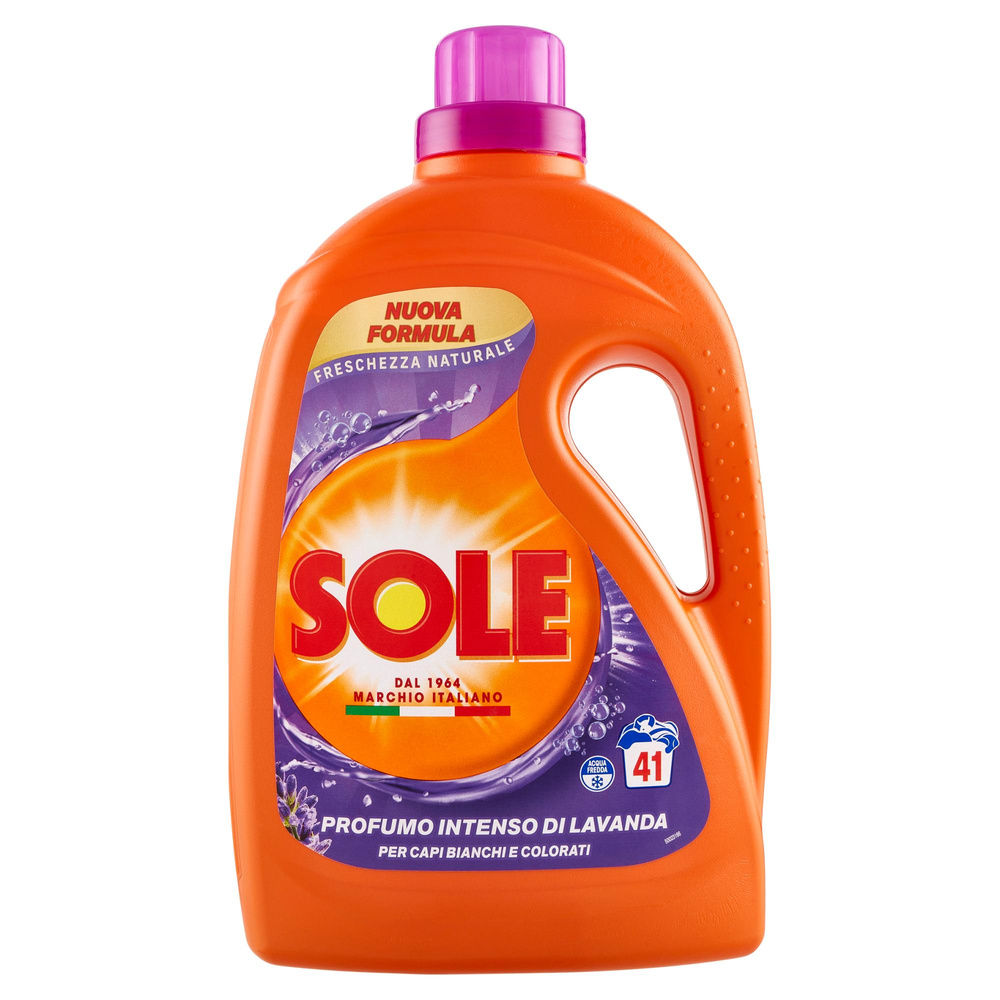 DETERSIVO LAVATRICE LIQUIDO SOLE FRESCHEZZA NATURALE LAVANDA 41LV L 1,845 - 0