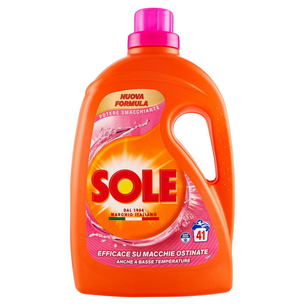 DETERSIVO LAVATRICE LIQUIDO SOLE POTERE SMACCHIANTE 41LV L 1,845 - 0