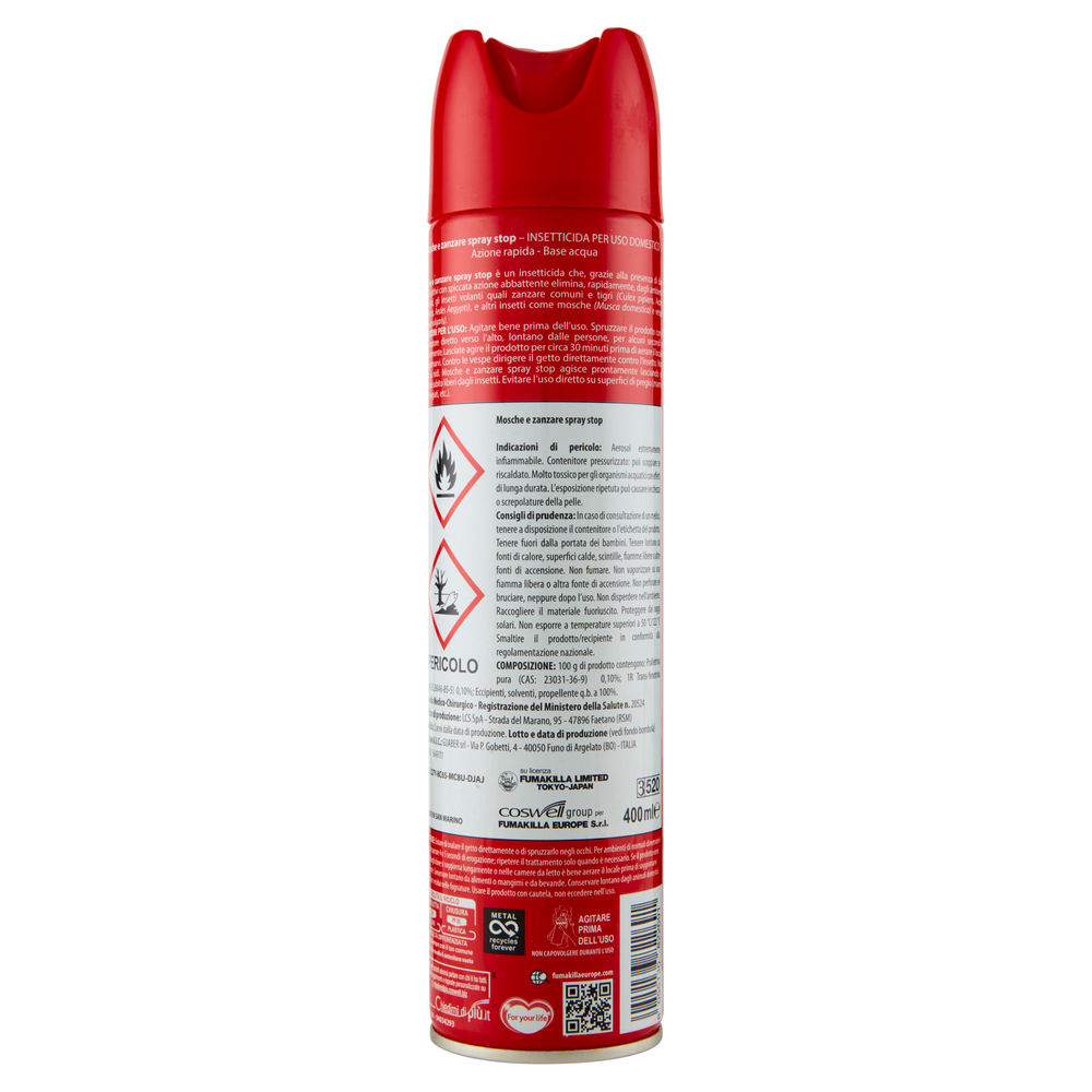 INSETTICIDA SPRAY VAPE MOSCHE E ZANZARE ML 400 - 1
