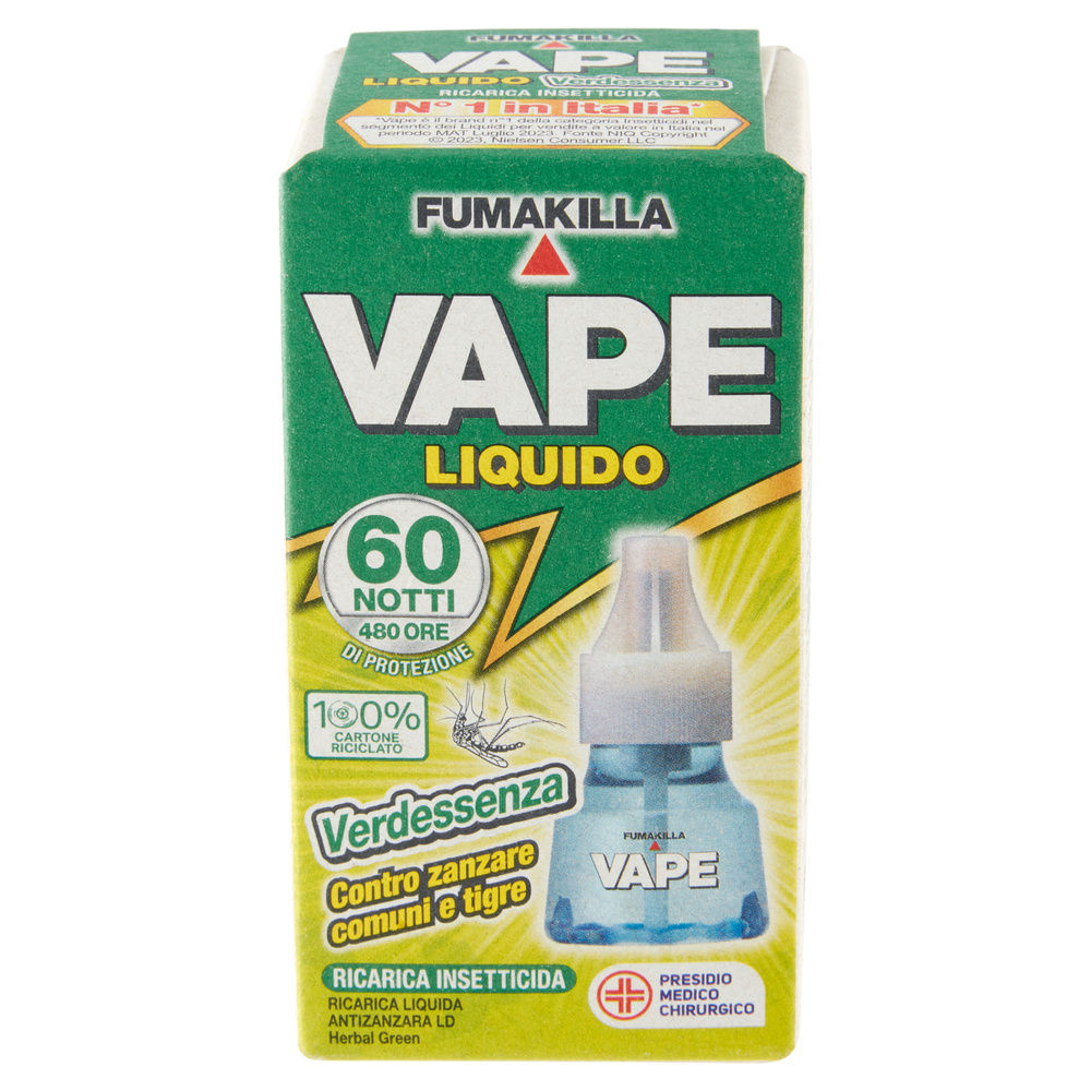 REPULSIVO VAPE RICARICA LIQUIDA VERDESSENZA 60 NOTTI ML30 - 5