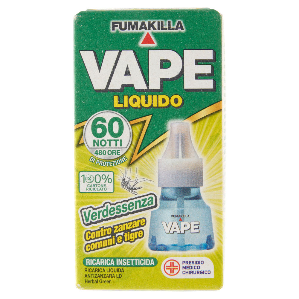 REPULSIVO VAPE RICARICA LIQUIDA VERDESSENZA 60 NOTTI ML30 - 4