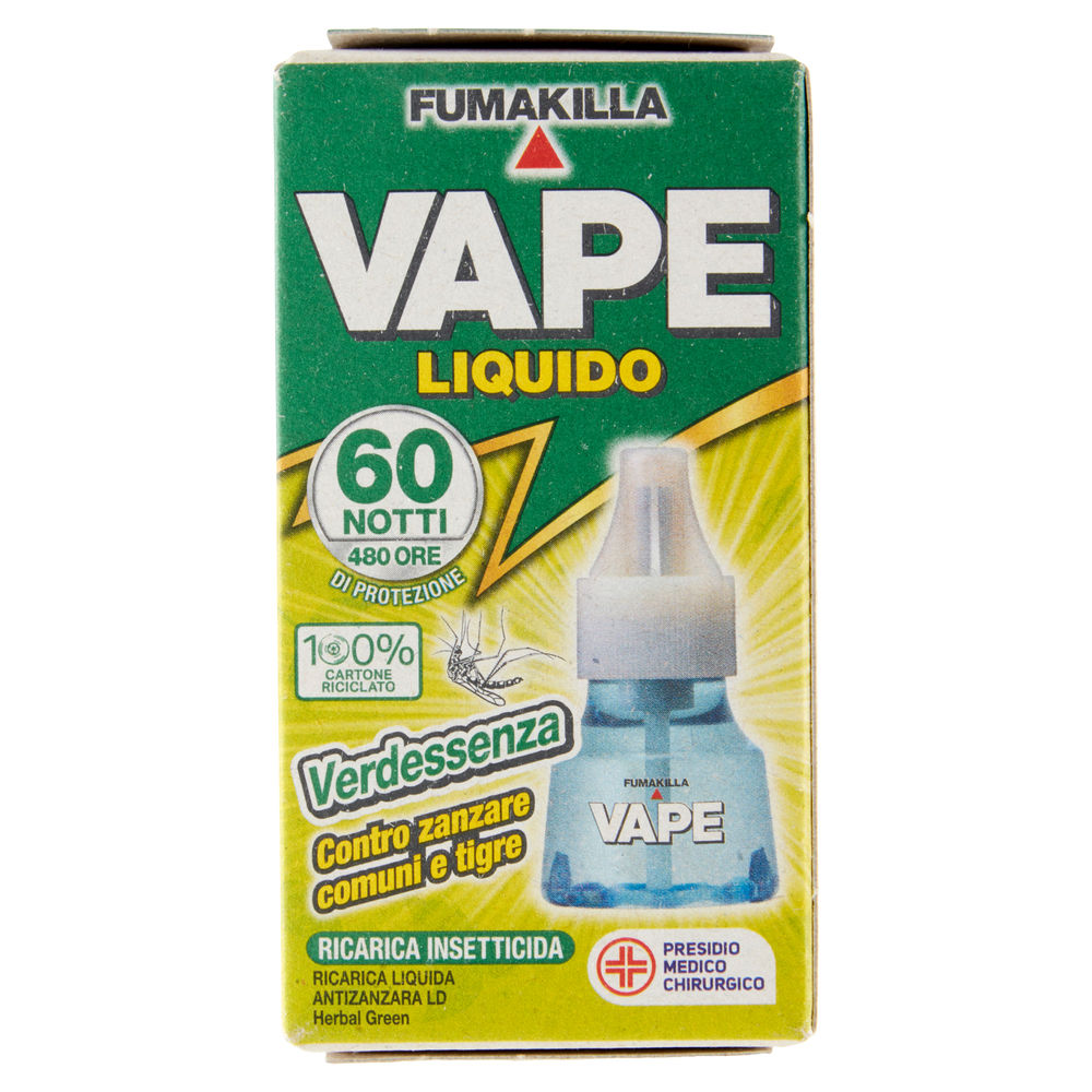 REPULSIVO VAPE RICARICA LIQUIDA VERDESSENZA 60 NOTTI ML30 - 1