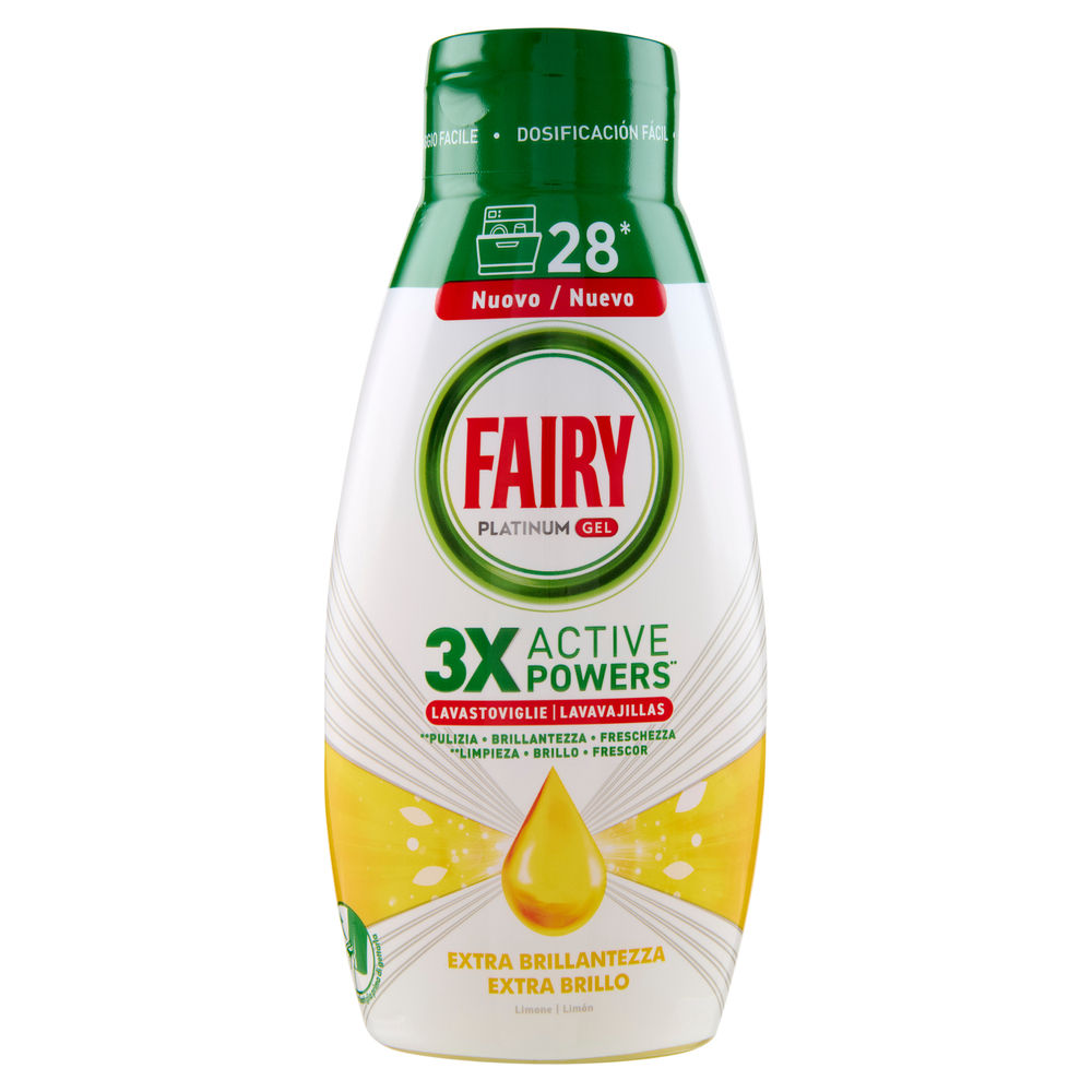 DETERSIVO LAVASTOVIGLIE FAIRY GEL LIMONE 28 LAV ML 504 - 0