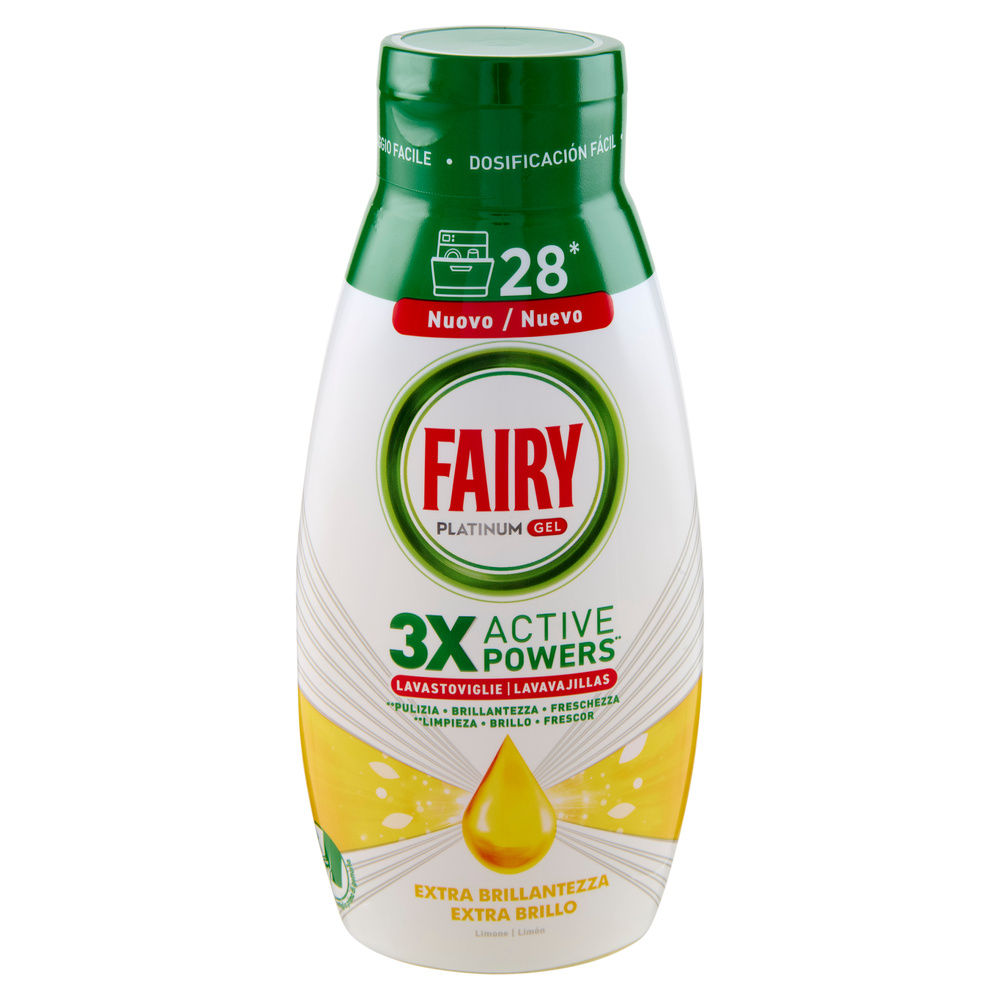 DETERSIVO LAVASTOVIGLIE FAIRY GEL LIMONE 28 LAV ML 504 - 2