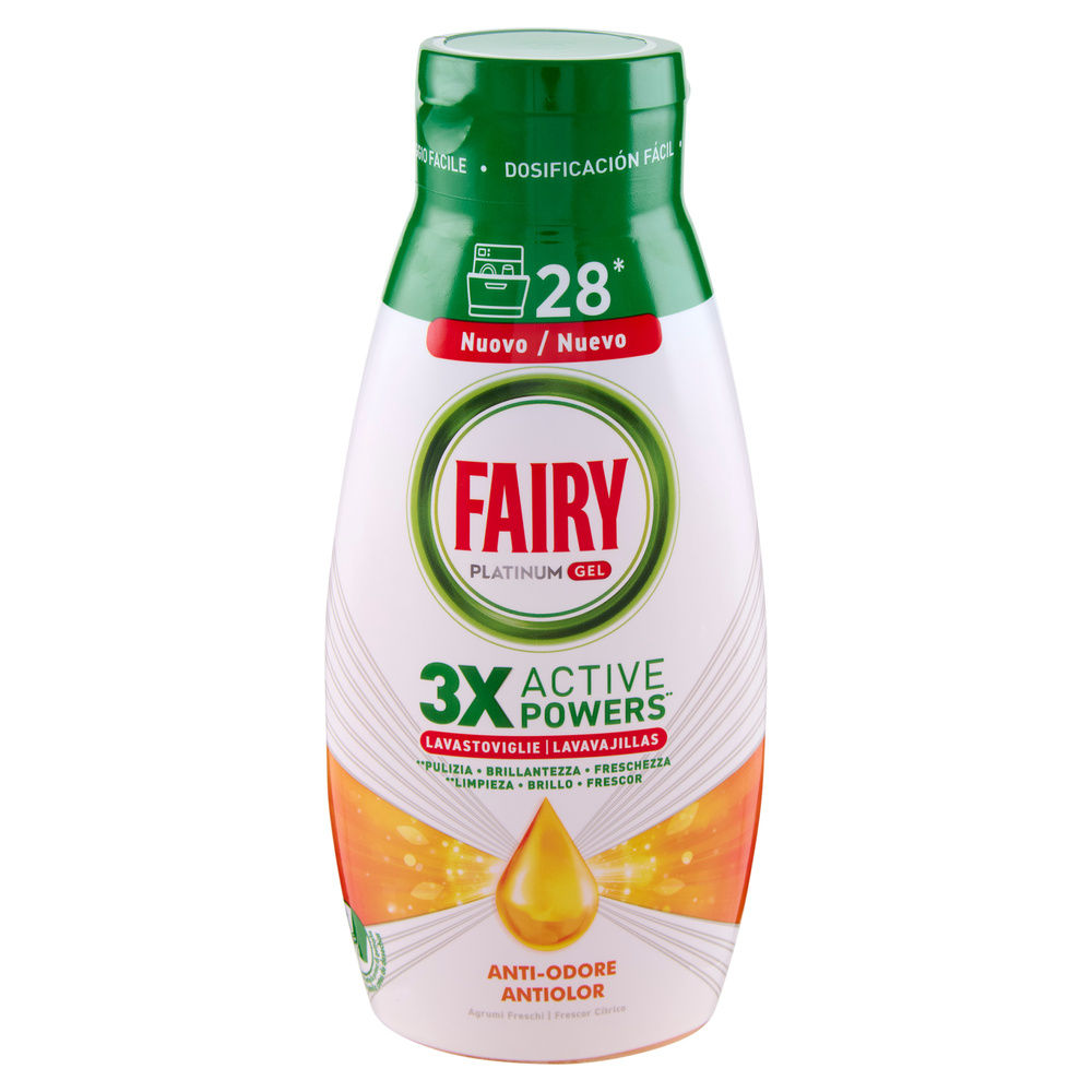 DETERSIVO LAVASTOVIGLIE FAIRY GEL ANTIODORE 28 LAV ML 504 - 4