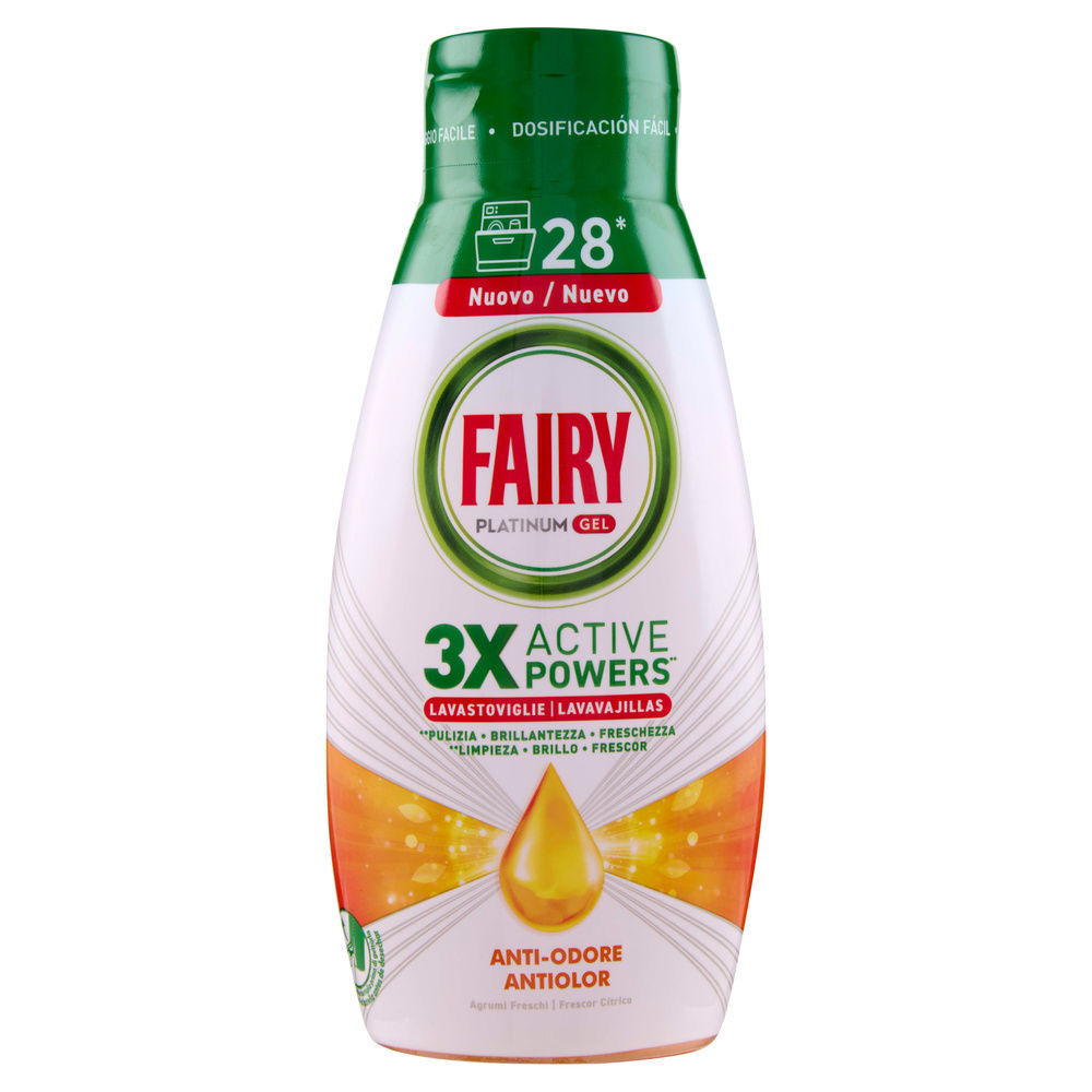 DETERSIVO LAVASTOVIGLIE FAIRY GEL ANTIODORE 28 LAV ML 504 - 3