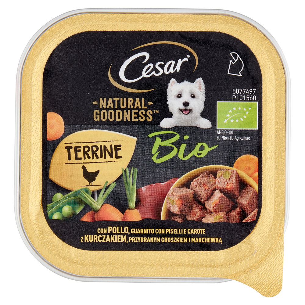BIO POLLO PISELLI CAROTE CESAR NATURAL GOODNESS G 100 - 0