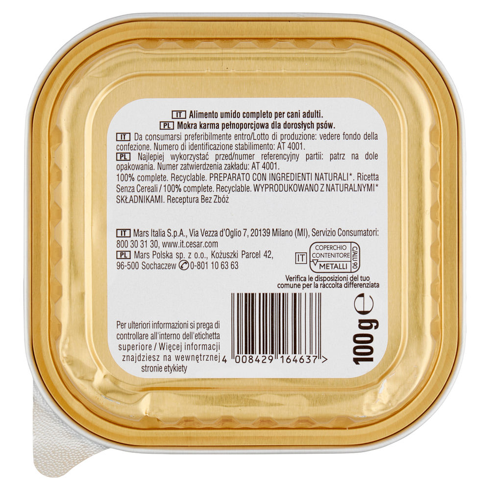 BIO POLLO PISELLI CAROTE CESAR NATURAL GOODNESS G 100 - 1