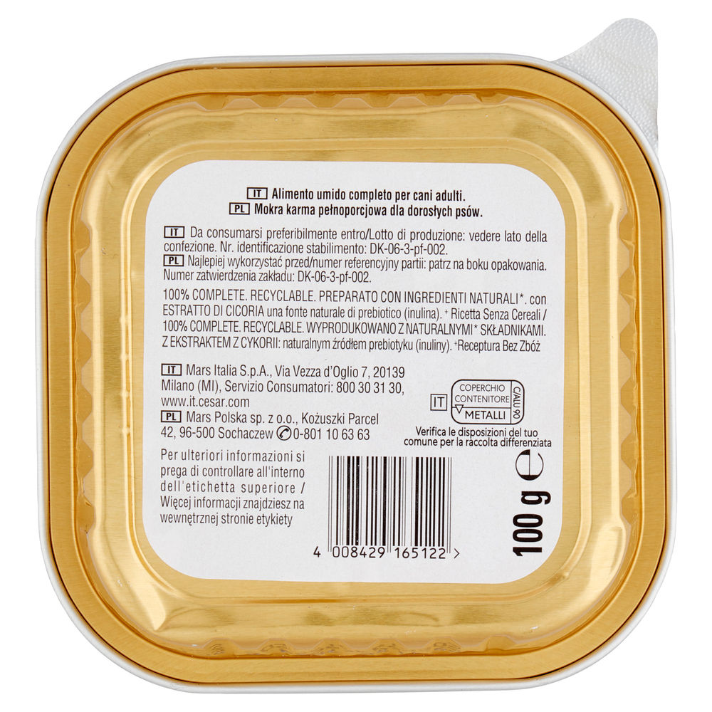 CASSEROLE POLLO ZUCCHINE MIRT. ERBE NATURAL GOODNESS CESAR G 100 - 1