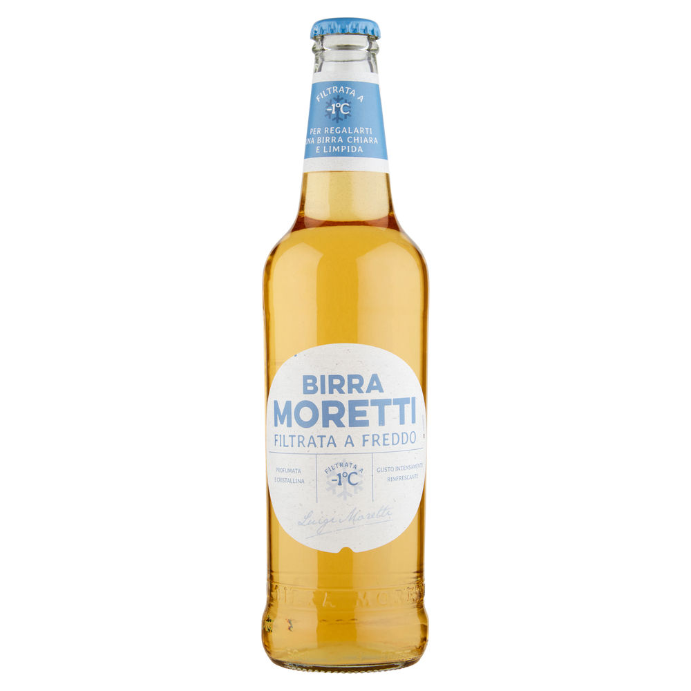 BIRRA MORETTI FILTRATA A FREDDO 4 GRADI BOTTIGLIA ML 500 - 0