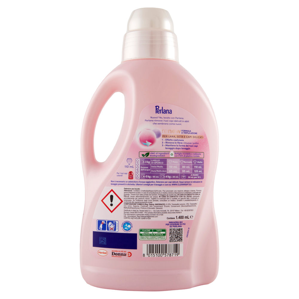 DETERSIVO LAVATRICE LIQUIDO PERLANA ROSA 28LV L 1,4 - 1