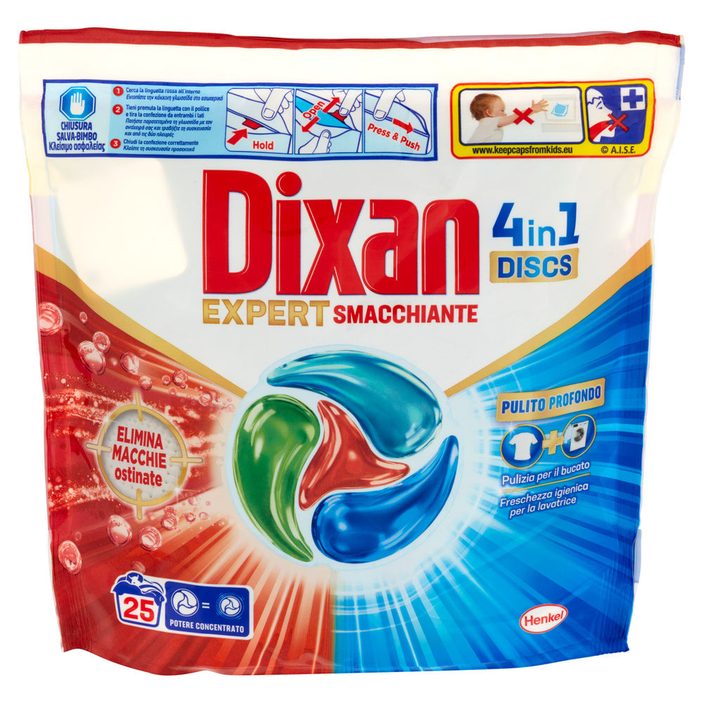 DETERSIVO LAVATRICE DIXAN DISCS 25LAV SMACCHIANTE GR 425 - 5