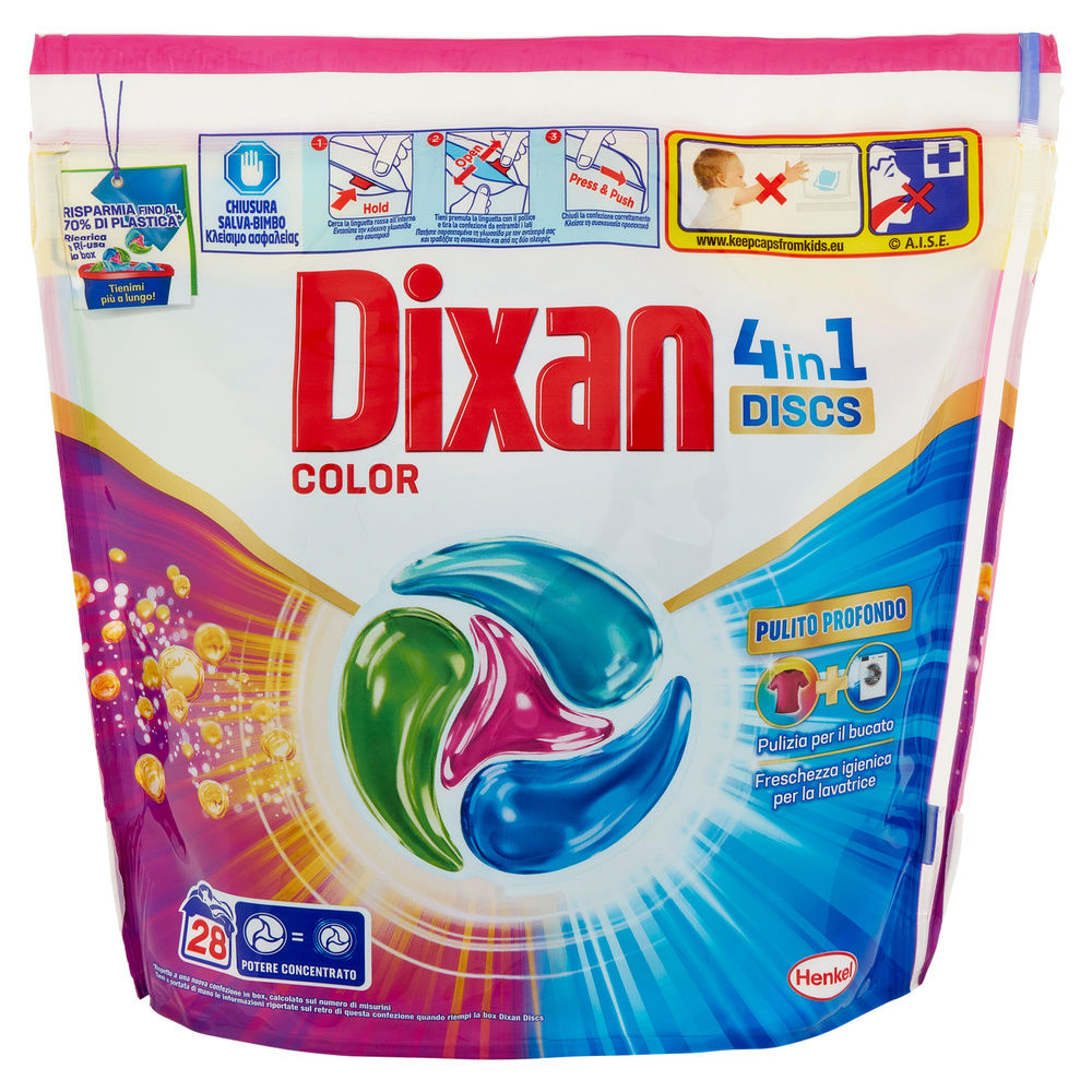 DETERSIVO LAVATRICE DIXAN DISCS 28LAV COLOR GR 462 - 2