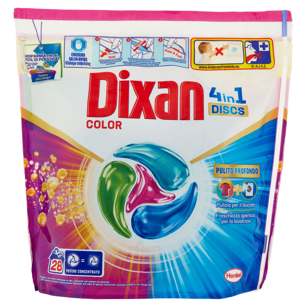 DETERSIVO LAVATRICE DIXAN DISCS 28LAV COLOR GR 462 - 7