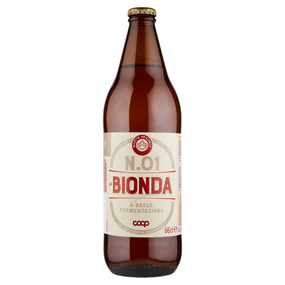 Birra lager 5,1 gradi coop bottiglia ml 660