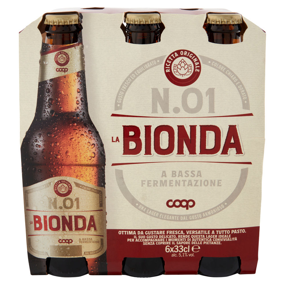 BIRRA LAGER 5,1 GRADI COOP CLUSTER ML 330 X 6 - 6