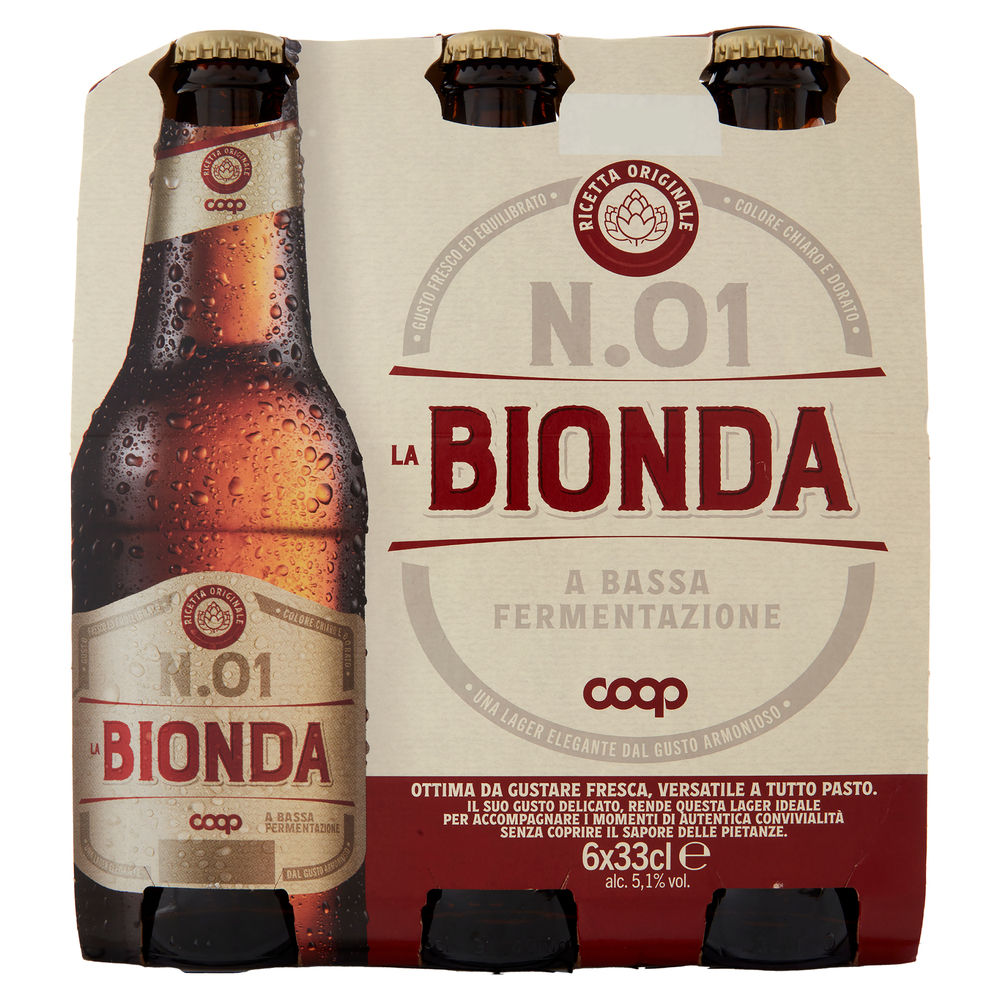 BIRRA LAGER 5,1 GRADI COOP CLUSTER ML 330 X 6 - 1