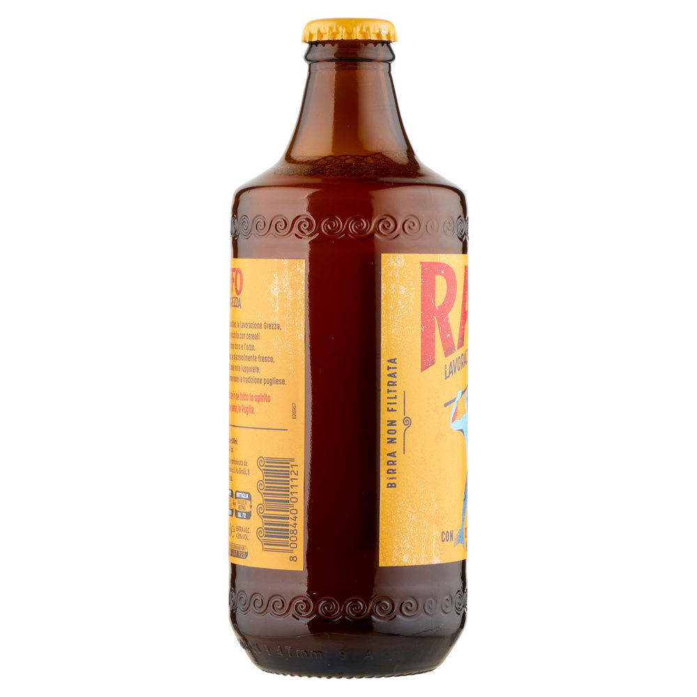 BIRRA RAFFO GREZZA 4,8 GRADI BOTTIGLIA ML 450 - 6