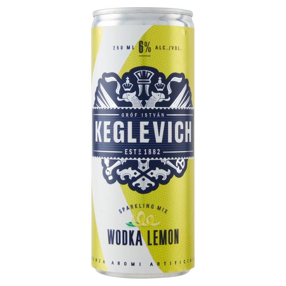 READY TO DRINK VODKA LEMON 6 GRADI KEGLEVICH LATTINA ML 250 - 3