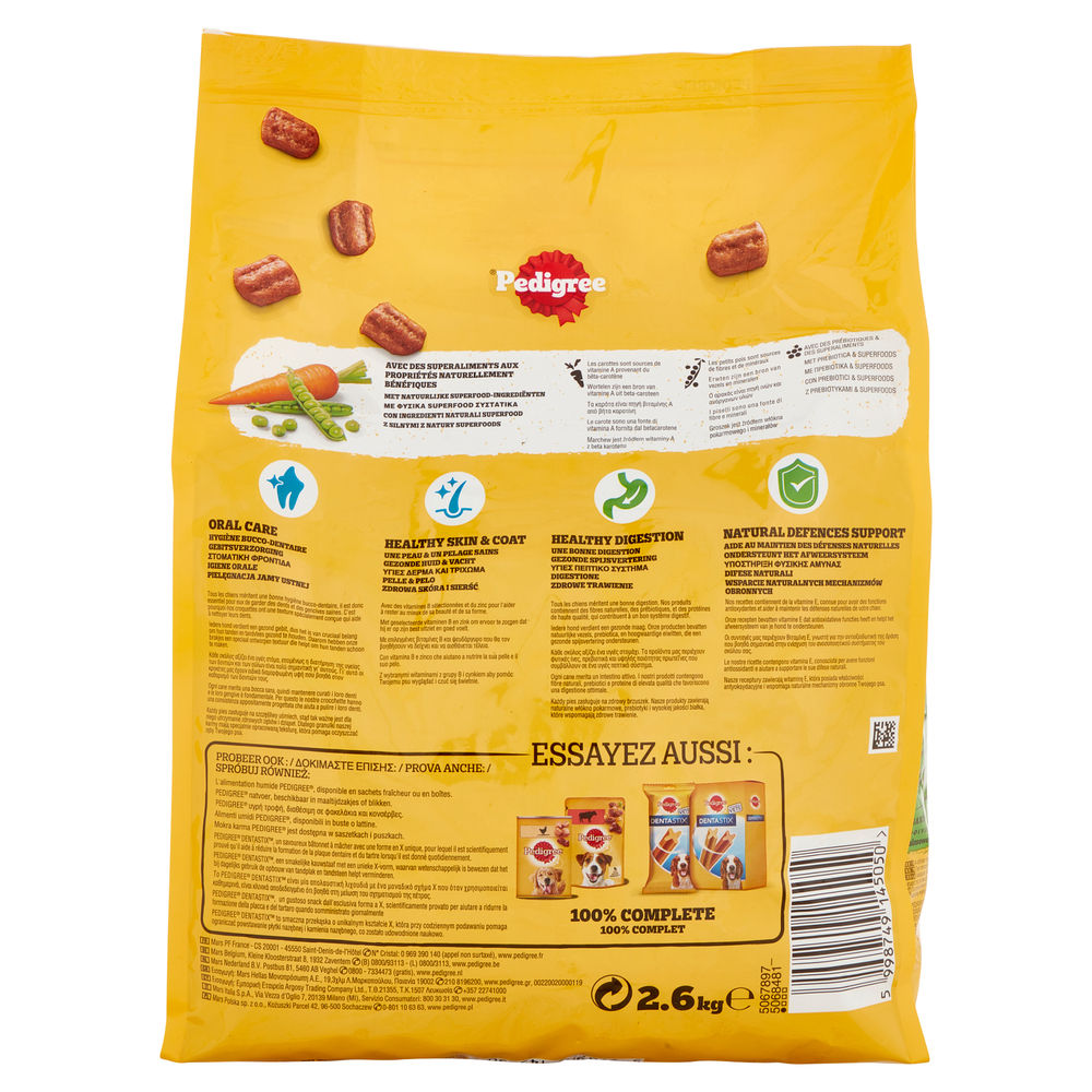 ADULT MANZO VERDURE PEDIGREE KG 2.6 - 1