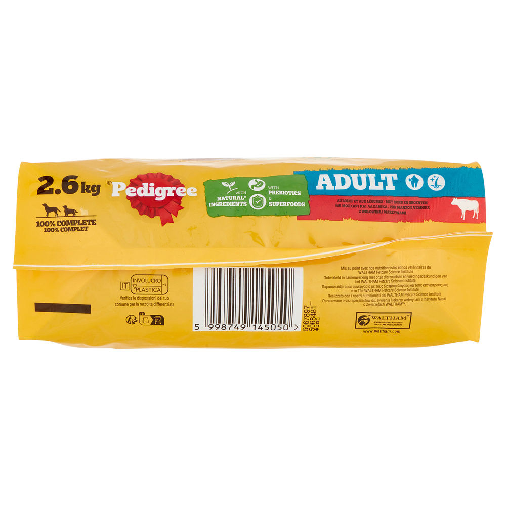 ADULT MANZO VERDURE PEDIGREE KG 2.6 - 3