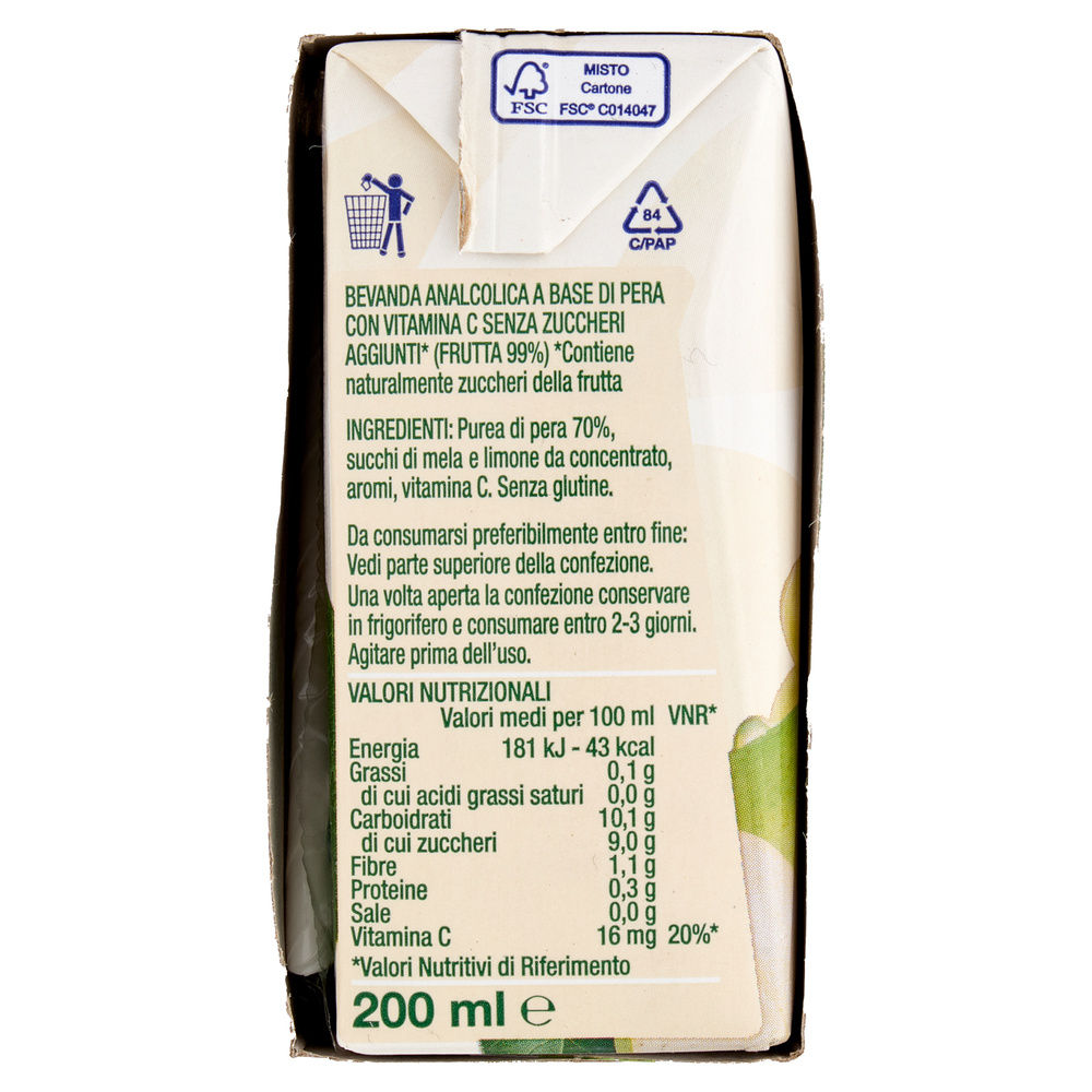 BEVANDA PERA SENZA ZUCCHERO YOGA OPTIMUM CLUSTER BRICK ML 200 X 3 - 6