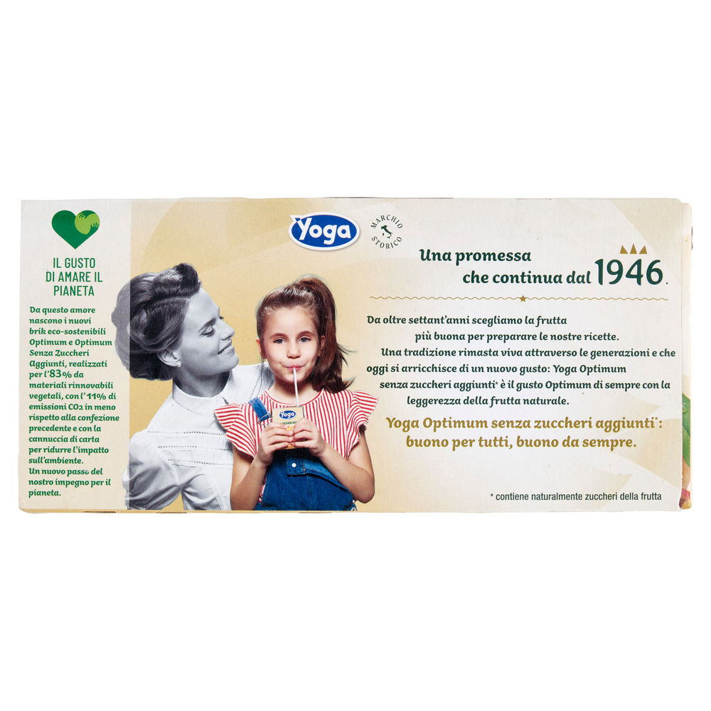 BEVANDA PESCA SENZA ZUCCHERO YOGA OPTIMUM CLUSTER BRICK ML 200 X 3 - 1