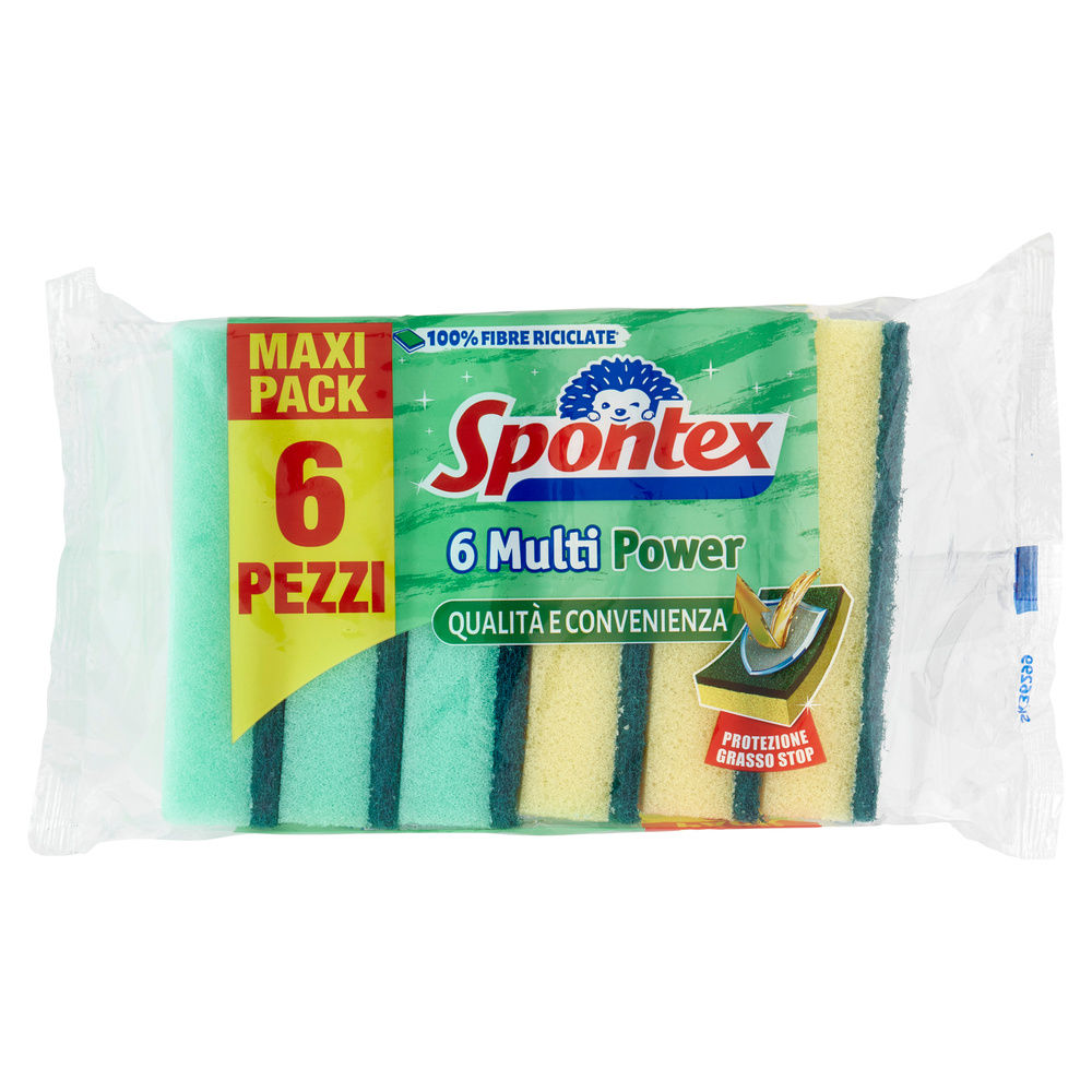 SPUGNA ABRASIVA SPONTEX MULTIPOWER PZ.6 - 2