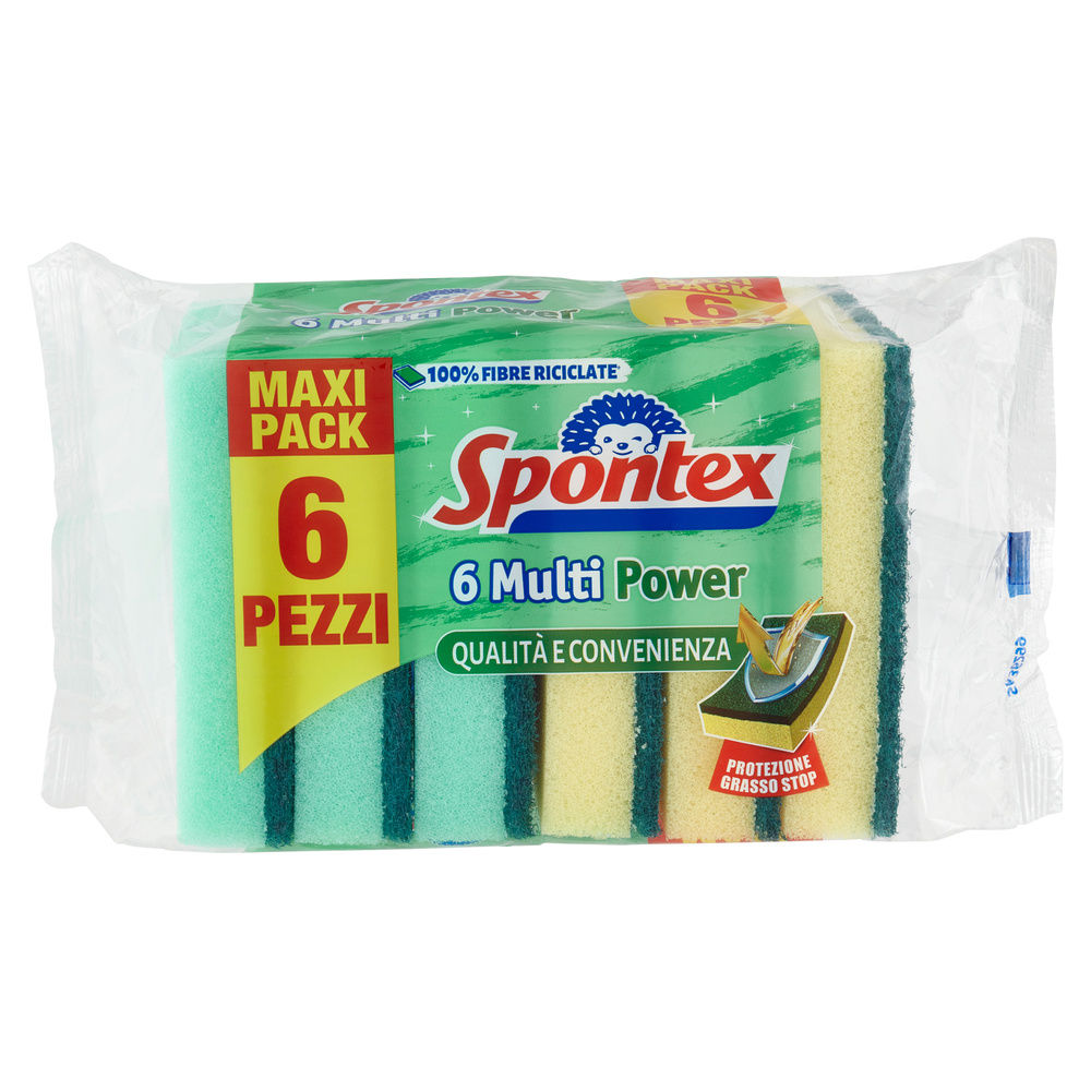 SPUGNA ABRASIVA SPONTEX MULTIPOWER PZ.6 - 6