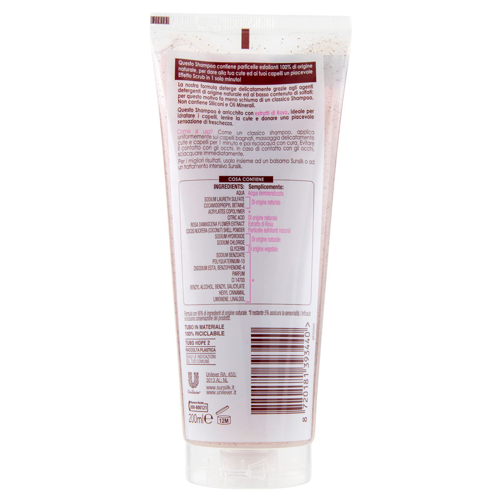 SHAMPOO SCRUB SUNSILK ROSA ML 200 - 1