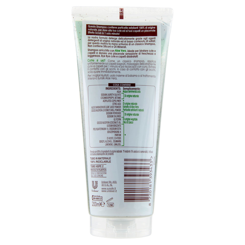 SHAMPOO SCRUB SUNSILK ALOE VERA ML 200 - 1