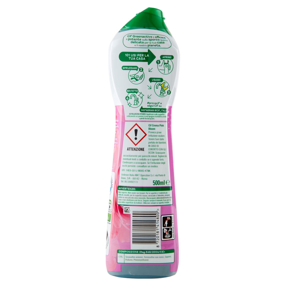 DETERGENTE BAGNO CIF CREMA ROSA ML 500 - 1