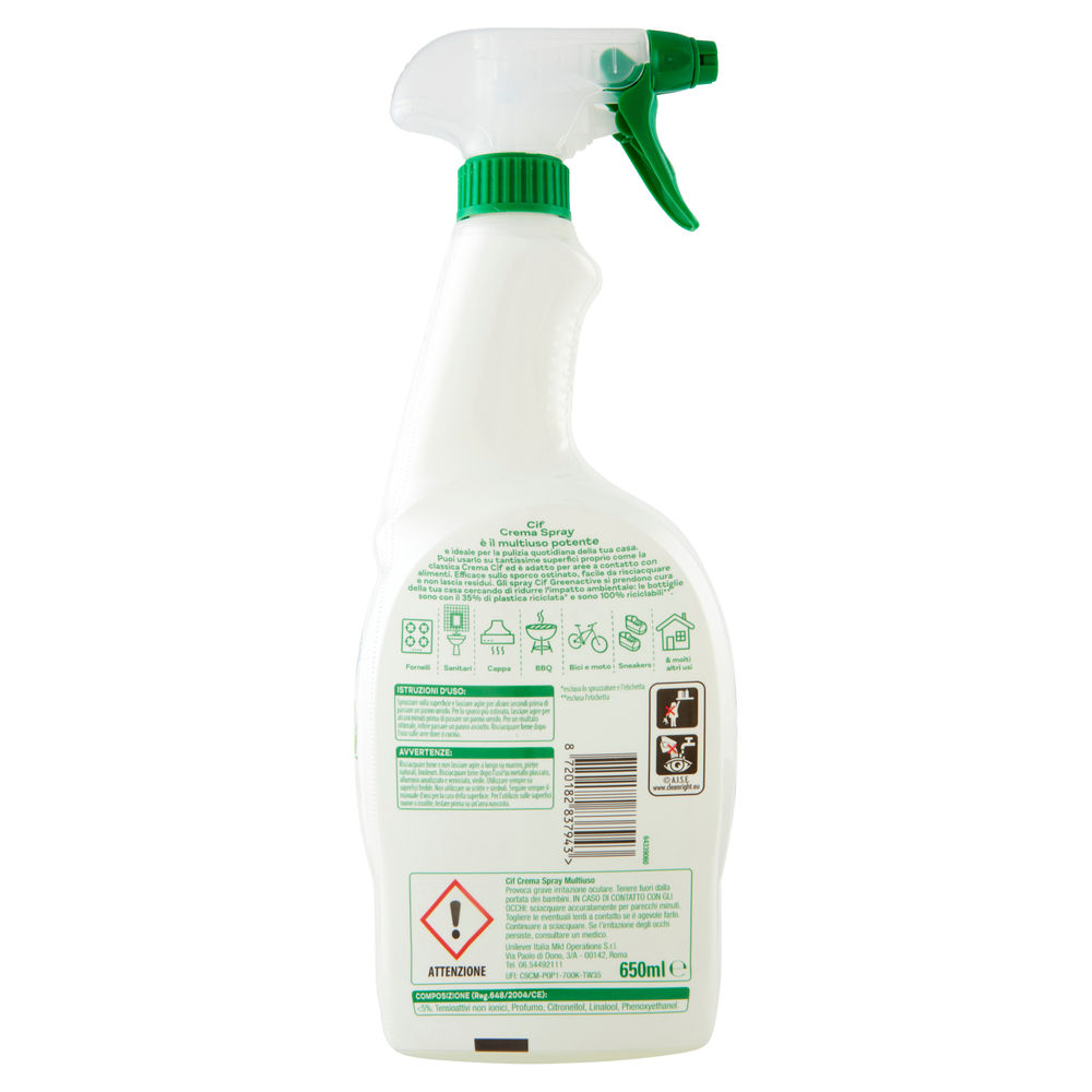 DETERGENTE BAGNO CIF SPRAY CREAM ML 650 - 1