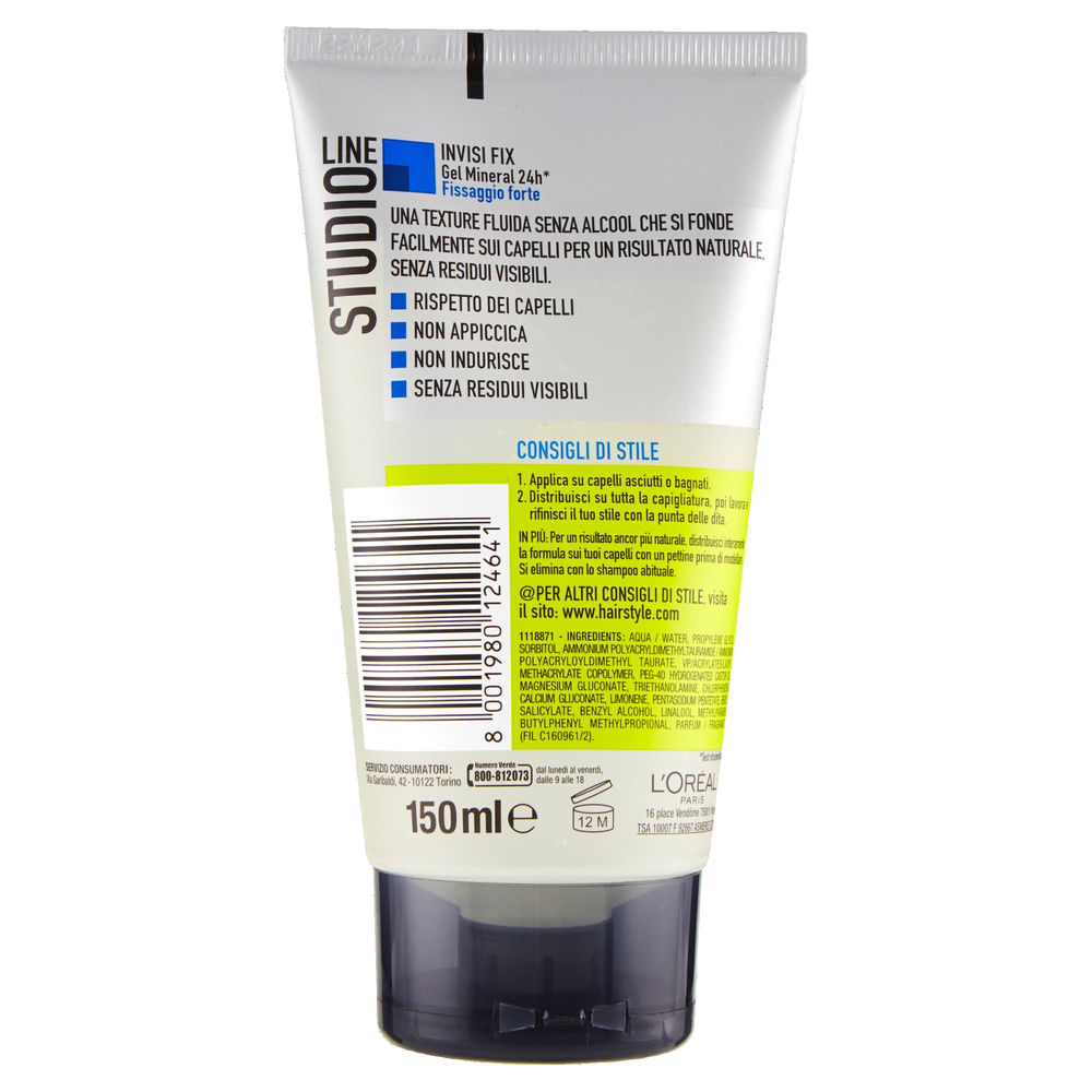 STUDIO LINE INVISI' FX GEL FORTE TUBO  ML.150 - 1