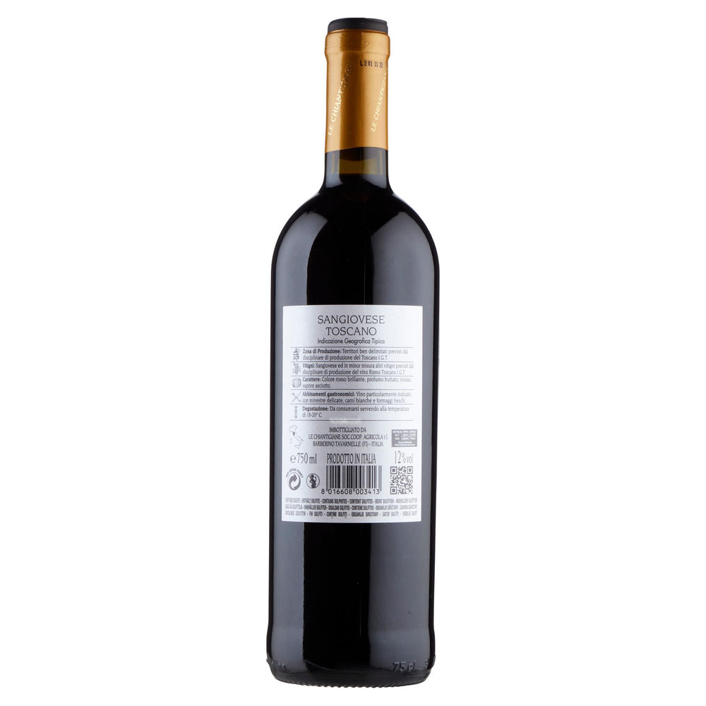 SANGIOVESE TOSCANO IGT LE CHIANTIGIANE LOGGIA DEL SOLE ML 750 - 1