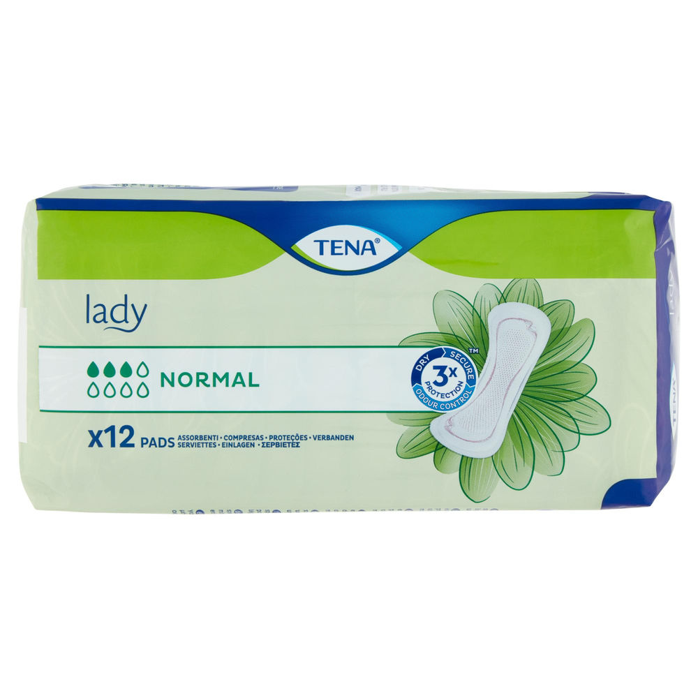 Assorbenti per incontinenza tena lady normal femminile sacchetto pz12