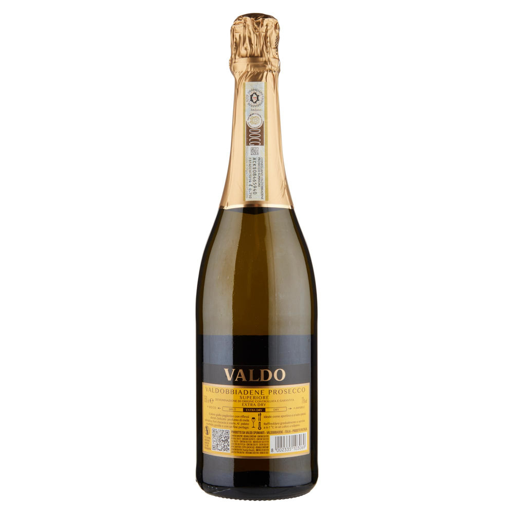 SPUMANTE PROSECCO SUPERIORE VALDOBBIADENE DOCG MARCA ORO VALDO ML 750 - 1